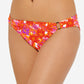 Calcinha de biquíni Hula Honey feminina Bold Bouquet Ring laranja tamanho grande