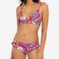 Biquíni Hula Honey Feminino Júnior Impressionista Bloom Top Maiô Roxo Tamanho XL