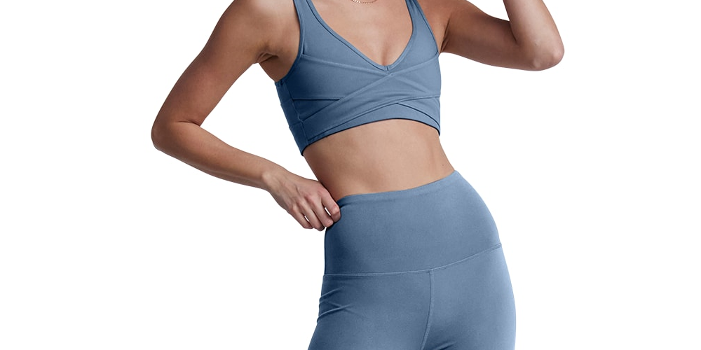 Leggings Varley Let's Move Cintura Alta Feminina Azul Tamanho Grande
