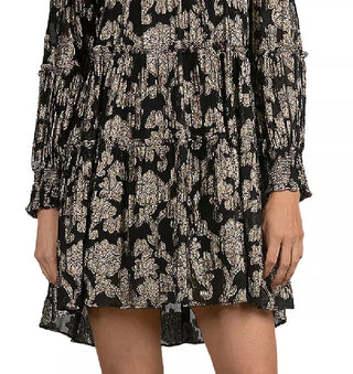 Vestido Elan Feminino Gola Falsa Preto Tamanho P