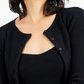 Conjunto de cardigan e top curto Olivia feminino Nia cinza, tamanho M