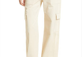 Calça cargo TWP Izzy de algodão elástico, cáqui, tamanho 12
