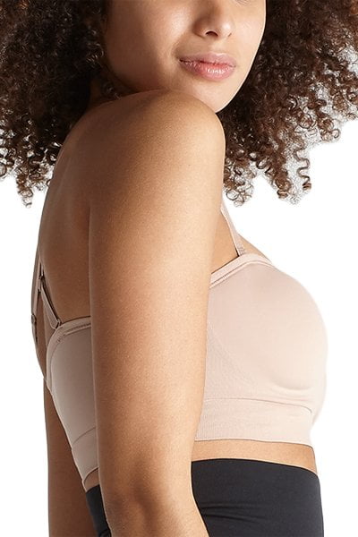 Sutiã sem alças Peyton sem aro Yummie feminino, marrom, tamanho extragrande