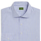 Camisa social masculina Sid Mashburn Regular Fit Azul Tamanho 17X34