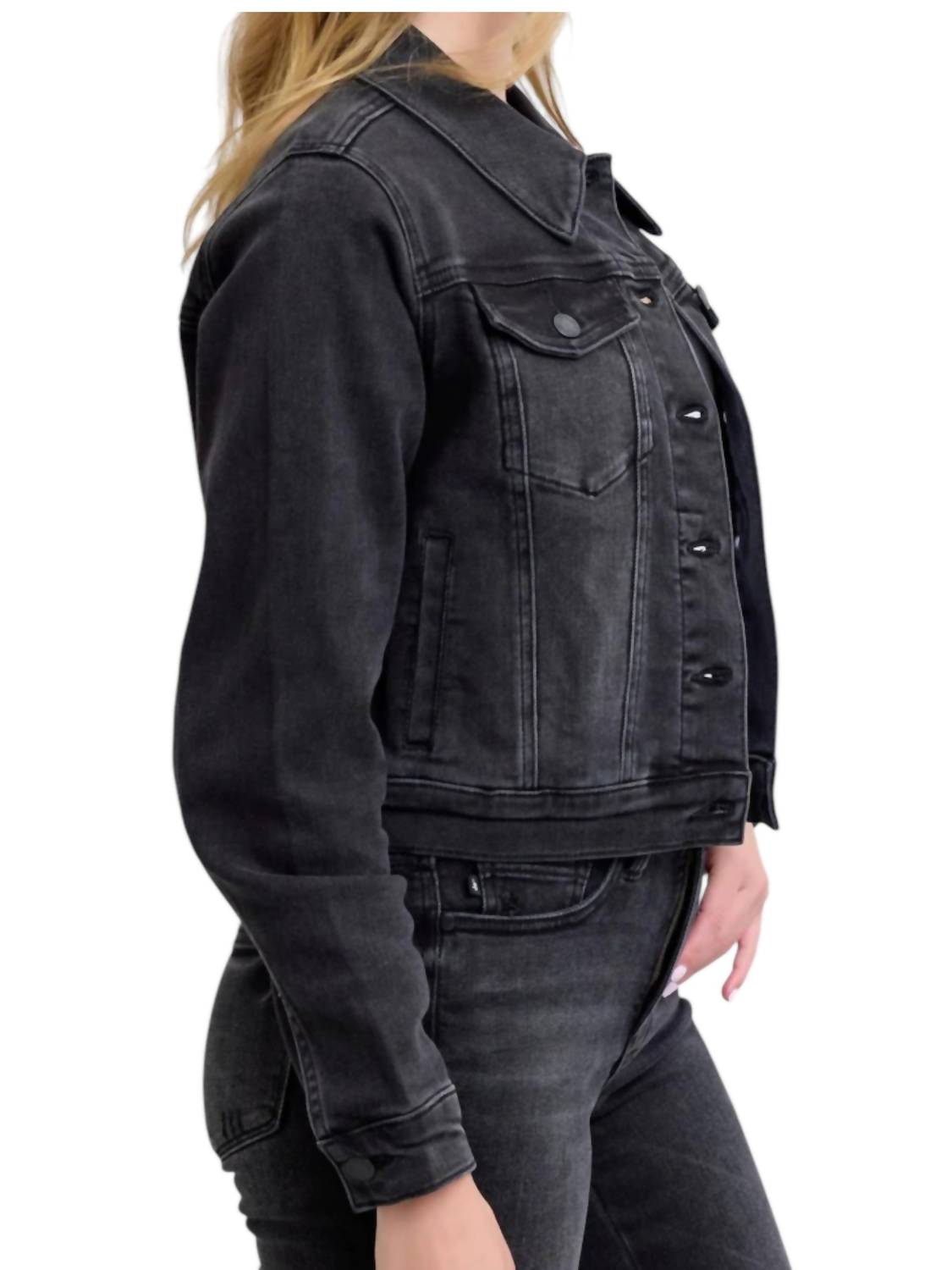 Judy Blue - Mid Length Denim Jacket