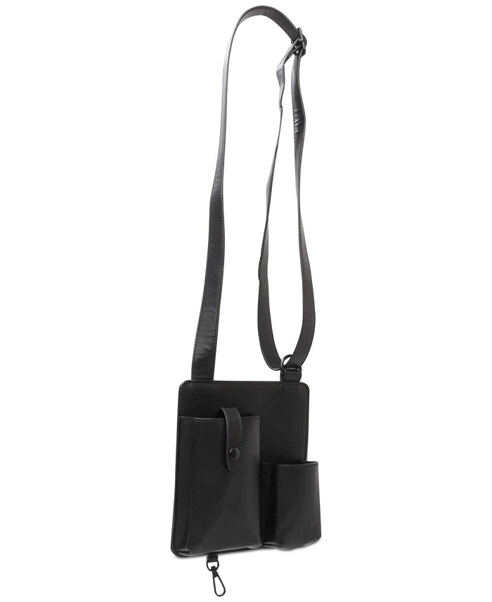 Bolsa transversal feminina Steve Madden, preta, tamanho regular