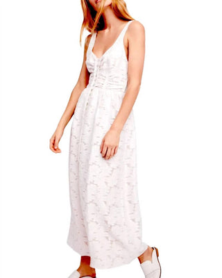 Free People - Vestido longo bordado Fresh As a Daisy