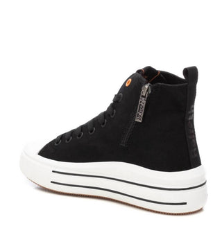 Xti - Botas de cano curto femininas de lona