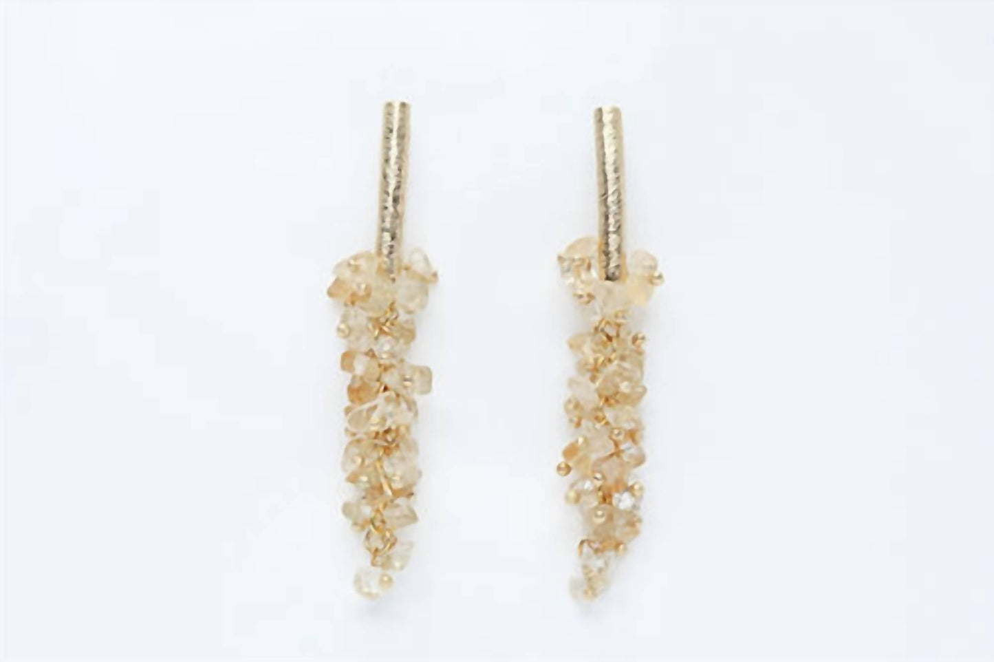 Avenue Chic - Women's Citrine Grape Earrings