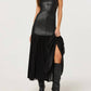 Astr - Lezith Faux Leather Maxi Dress
