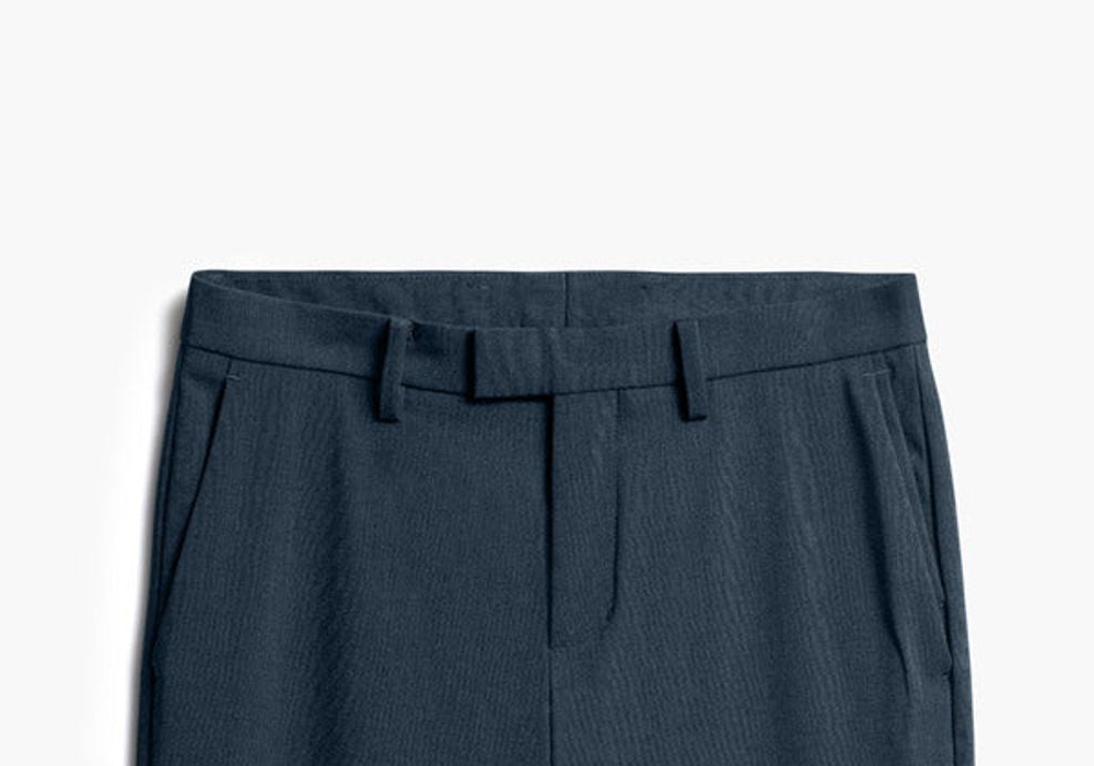 Calça social masculina Velocity do Ministério do Abastecimento, azul-marinho, tamanho 34