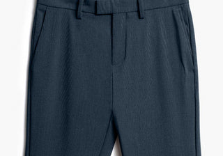 Calça social masculina Velocity do Ministério do Abastecimento, azul-marinho, tamanho 34