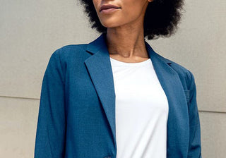 Blazer Boyfriend Velocity Feminino Azul Tamanho 10