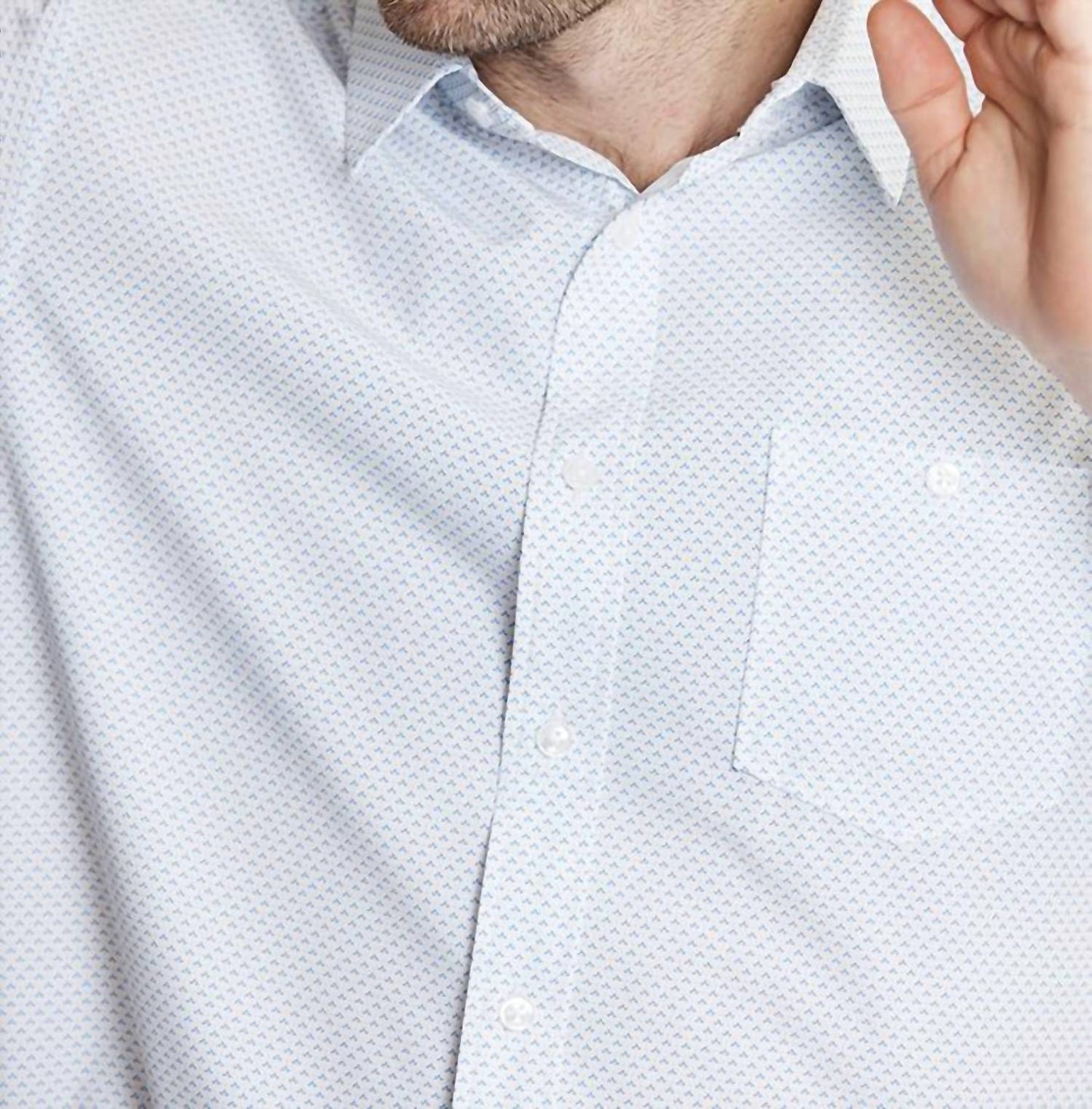 Jachs New York - Camisa técnica de manga curta de poliéster e elastano