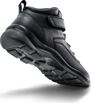 Bota de caminhada masculina Apex preta em couro integral tamanho 11 M