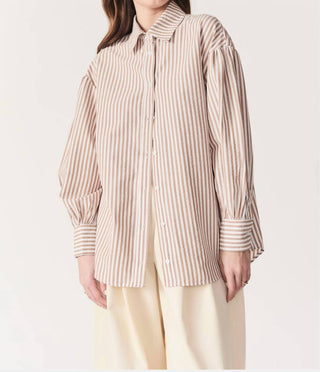 Deluc - Camisa listrada grande Felicity com botões