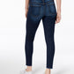 Calça jeans skinny feminina Flying Monkey, azul, desfiada, tamanho 26