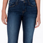 Calça jeans skinny feminina Flying Monkey, azul, desfiada, tamanho 26