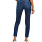 Calça jeans skinny desfiada e cropped feminina Flying Monkey, azul, tamanho 30
