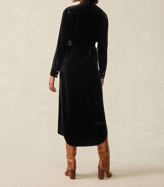 Faherty - Stretch Silk Velvet Riley Midi Dress