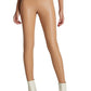Leggings femininas de couro sintético de cintura alta, pretas, tamanho M