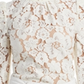 Wayf Feminino Erika Puff Sleeve Lace Top Branco Tamanho XS