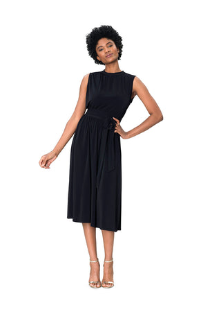 Vestido Mindy sem mangas feminino Leota, preto
