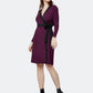 Vestido envelope feminino Leota Kara vermelho tamanho X-G