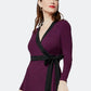 Vestido envelope feminino Leota Kara vermelho tamanho X-G