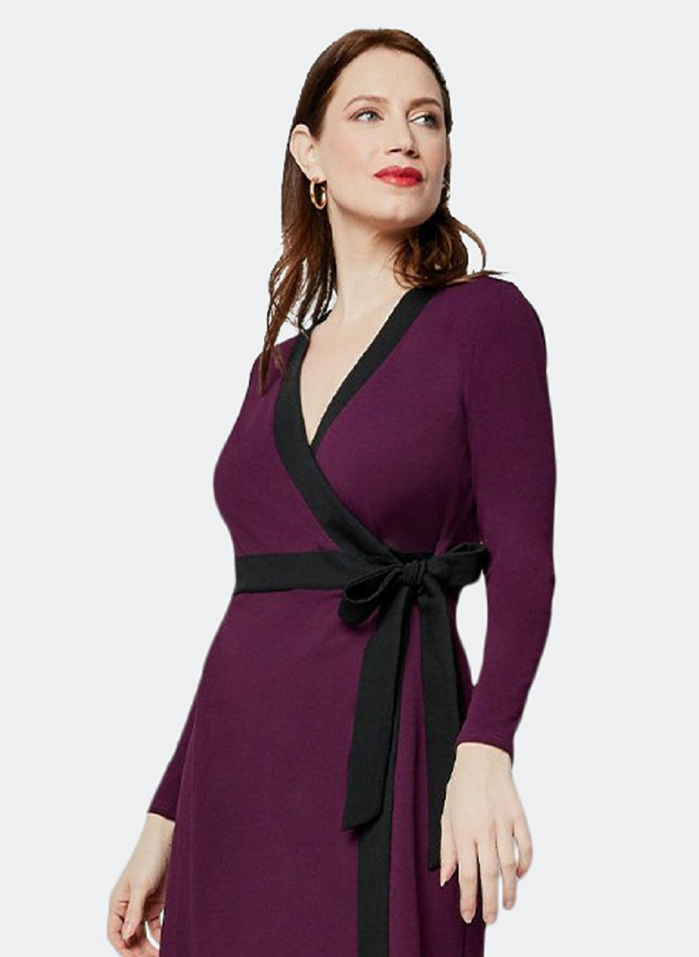 Vestido envelope feminino Leota Kara vermelho tamanho X-G