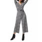 Macacão feminino Leota Kayla com estampa de chita, cinza, tamanho XX-G