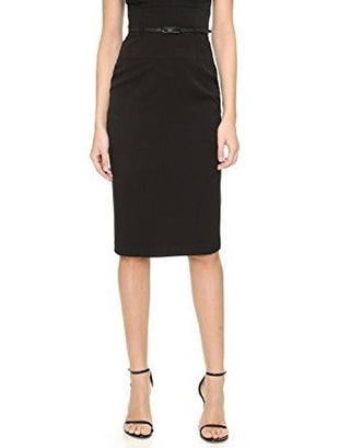 Vestido tubinho de gabardine com cinto 'Jackie' feminino Black Halo, tamanho 0