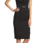 Vestido Jackie O com cinto feminino Black Halo, preto, tamanho 6