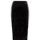 Commando - Women's Faux Patent Leather Midi Skirt
