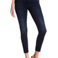 Calça jeans skinny feminina Gwenevere cintura alta até o tornozelo, azul, tamanho 28