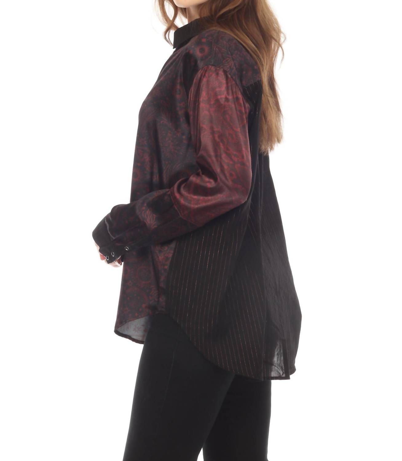 Johnny Was - Asteria Viper Print Mix Snap Shirt