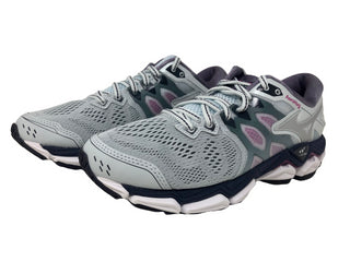 Tênis de corrida Mizuno Wave Horizon 3 feminino, cor pedreira/prata, tamanho 6,5 B(M) EUA