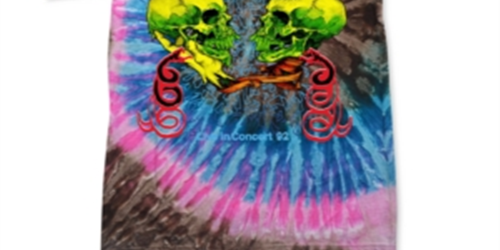 Camiseta masculina tie-dye do Metallica Live '92 da Merch Traffic, rosa, tamanho extragrande