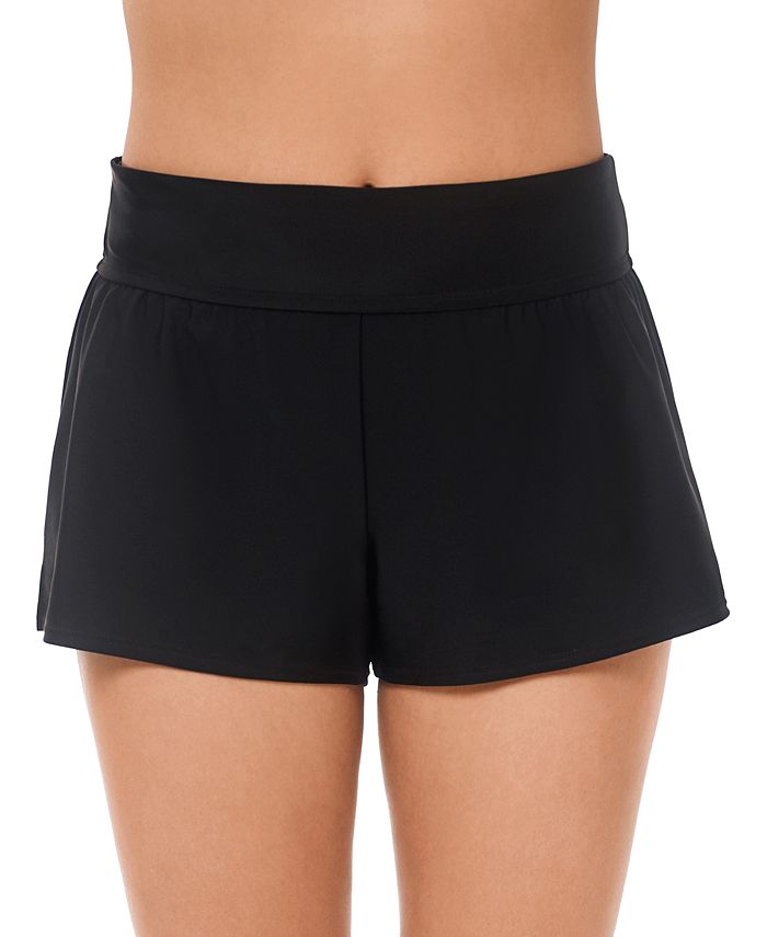 Reebok Maiô Feminino Shorts de Banho Preto Tamanho 16