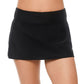 Maiô Reebok Feminino Saia de Natação Preto