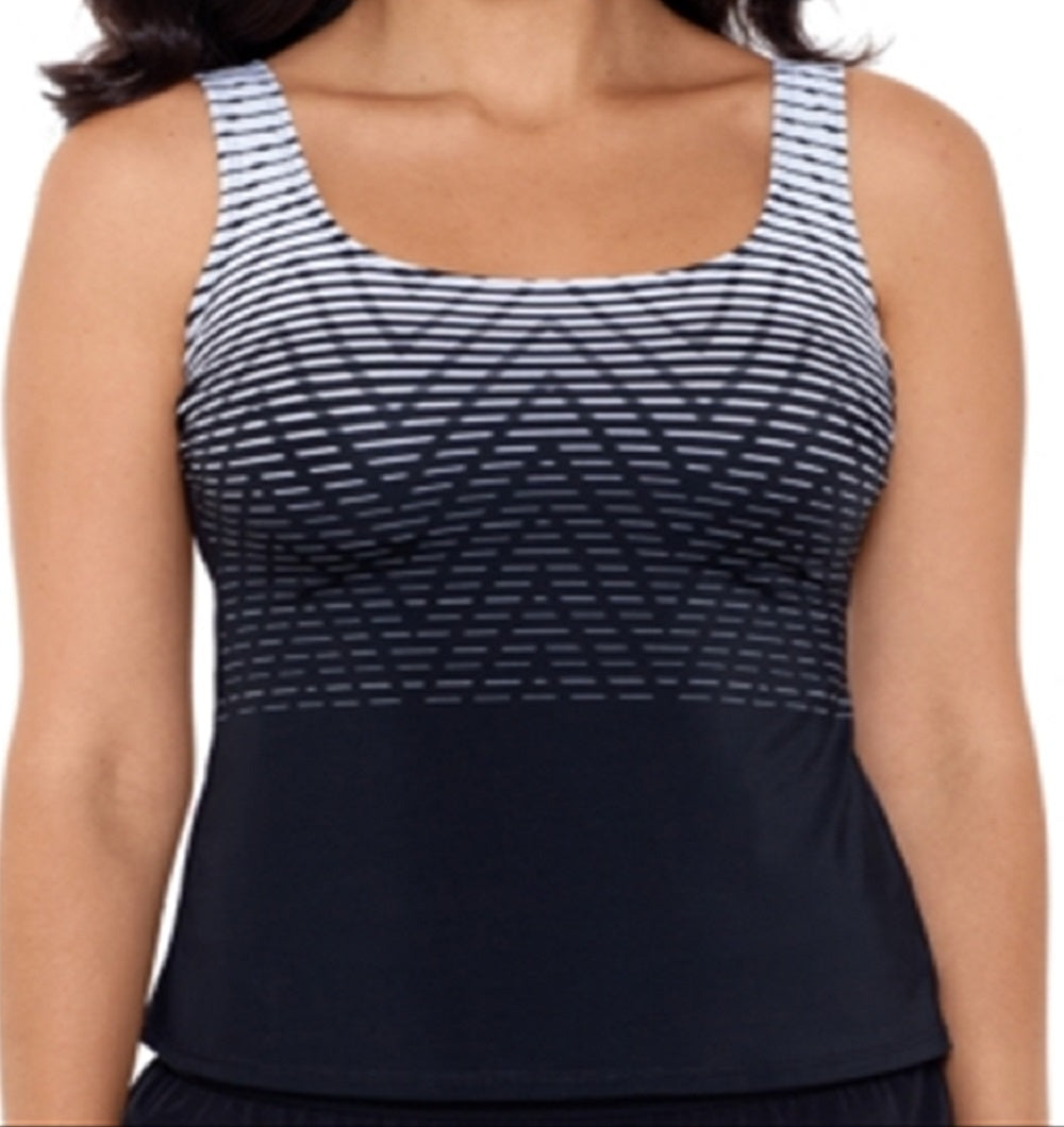 Reebok Endless Endurance Tankini Top Maiô Feminino Preto Tamanho 14
