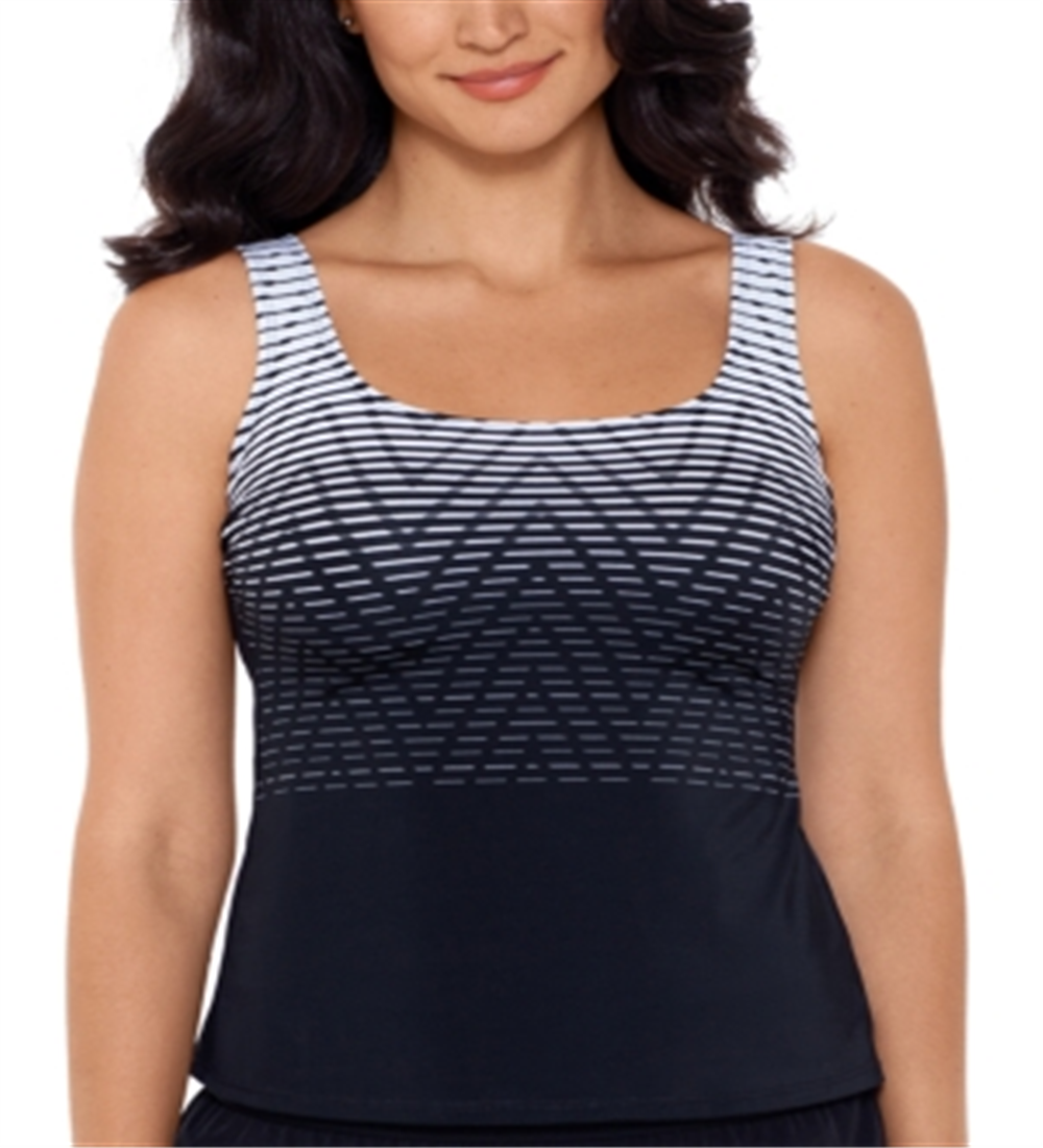 Reebok Endless Endurance Tankini Top Maiô Feminino Preto Tamanho 14
