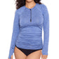 Reebok Sun Shirt Túnica Maiô Feminino Azul Tamanho Médio