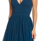 Vestido Midi Alicia Mixed Media da Dress The Population Feminino Azul Tamanho XX-Grande
