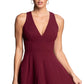 Vestido de coquetel feminino Dress The Population Catalina Fit &amp; Flare, vermelho, tamanho X-S
