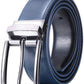 Cinto reversível de couro masculino Mio Marino, marrom, tamanho 32