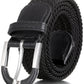 Cinto elástico trançado feminino Mio Marino, preto, tamanho M