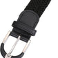 Cinto elástico trançado feminino Mio Marino, preto, tamanho M