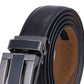 Cinto de couro com catraca Linxx Designer Masculino Mio Marino, preto, tamanho médio