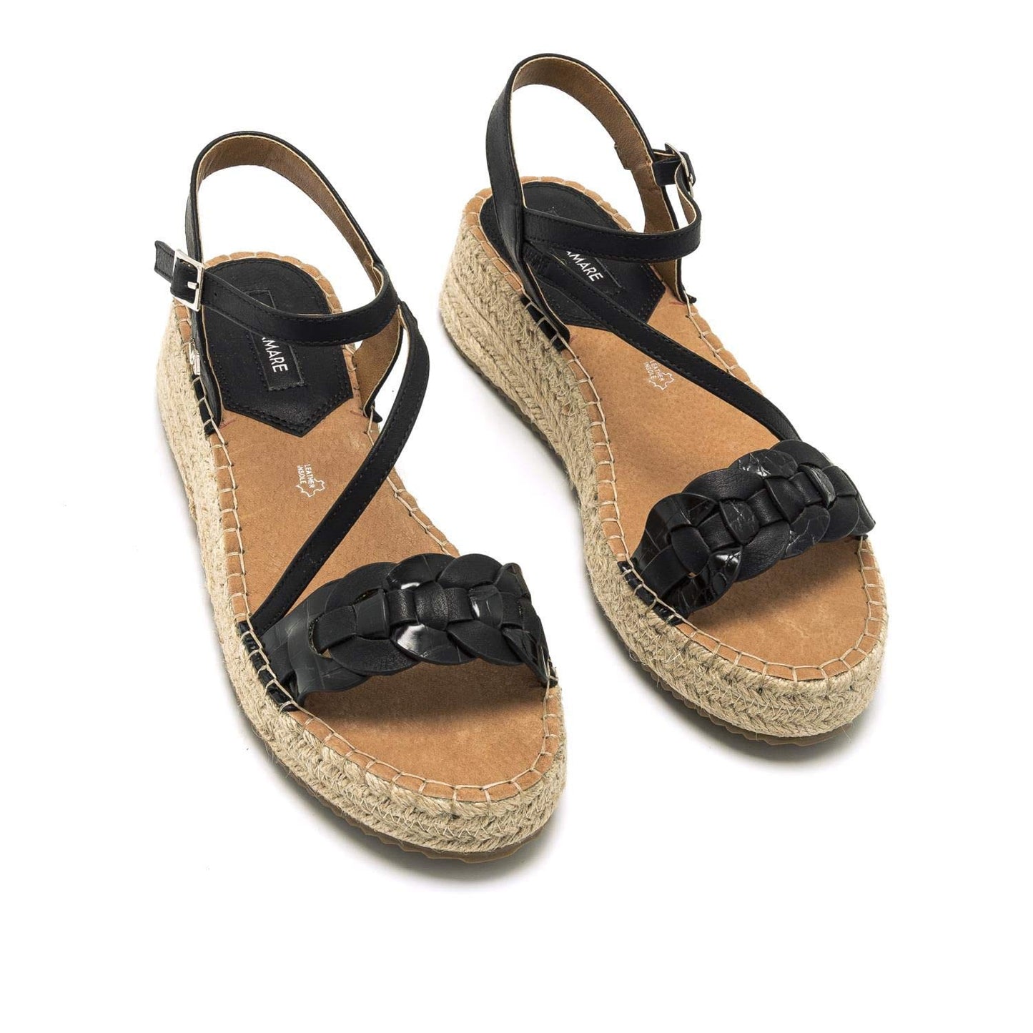 Mara Mare Women's Black Platform Sandals